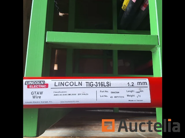 Lincoln tig-316lsi gtaw wire (nummer 03-51) - afbeelding 1 van  1