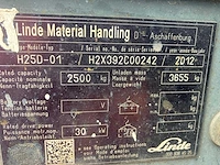Linde h25d-1 vorkheftruck 2012 - afbeelding 48 van  52