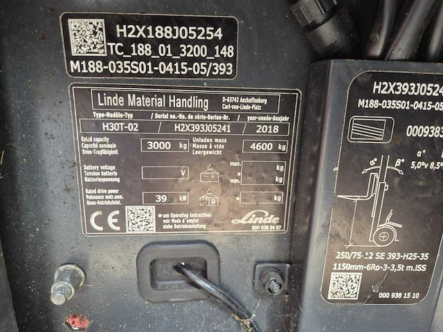 Linde h30t-02 vorkheftruck 2018 - afbeelding 2 van  10