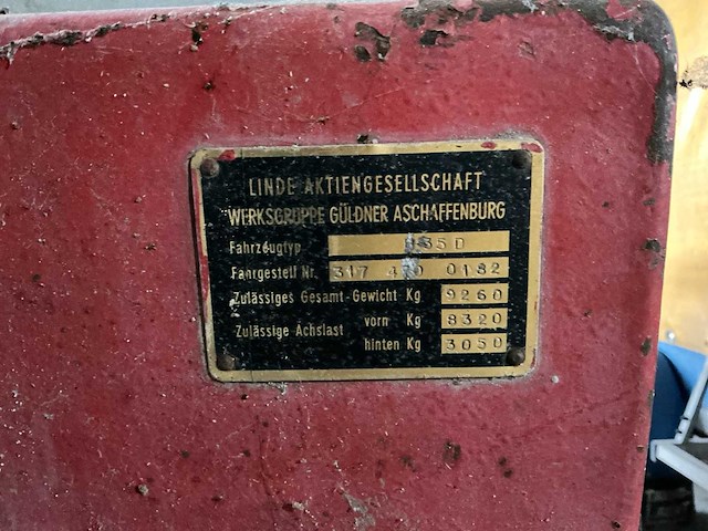 Linde h35d vorkheftruck - afbeelding 9 van  10