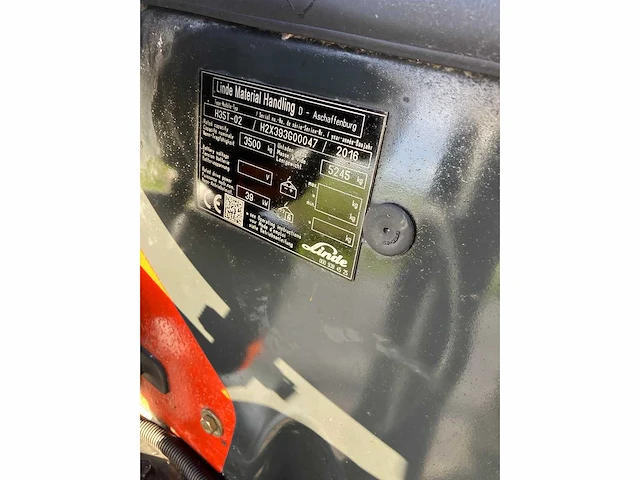 Linde h35t-02 vorkheftruck met jcb q-fit snelwissel + rotator + zwaar klem 2016 - afbeelding 90 van  90