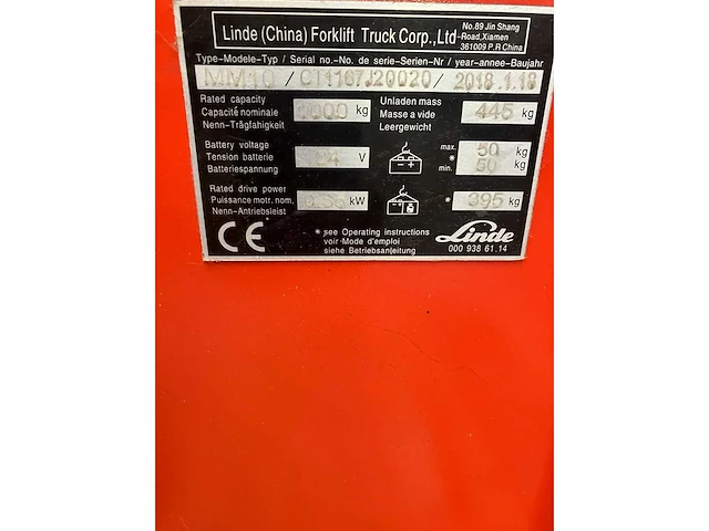 Linde mm10 stapelaar 2018 - afbeelding 1 van  14