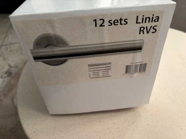 Linea rvs deurbeslag (450x) - afbeelding 1 van  6