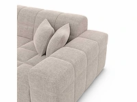 Linker hoekbank - beige gestructureerde stof - afbeelding 6 van  8