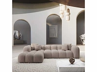 Linker hoekbank - beige stof - afbeelding 2 van  7