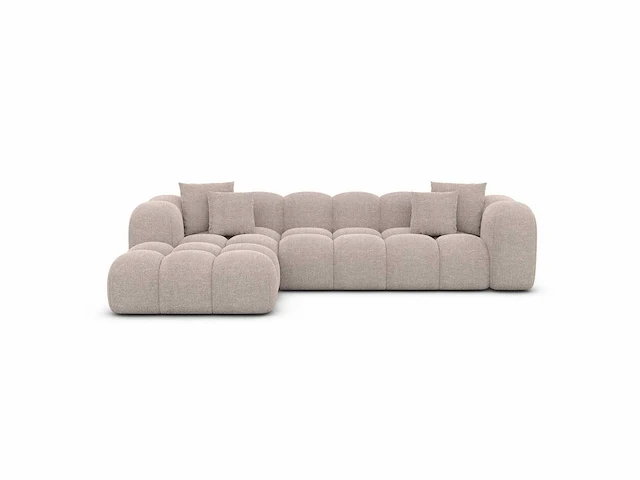 Linker hoekbank - beige stof - afbeelding 3 van  7