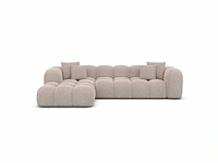 Linker hoekbank - beige stof - afbeelding 3 van  7