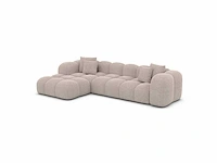 Linker hoekbank - beige stof - afbeelding 4 van  7