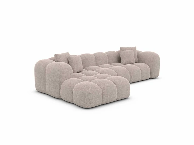 Linker hoekbank - beige stof - afbeelding 7 van  7
