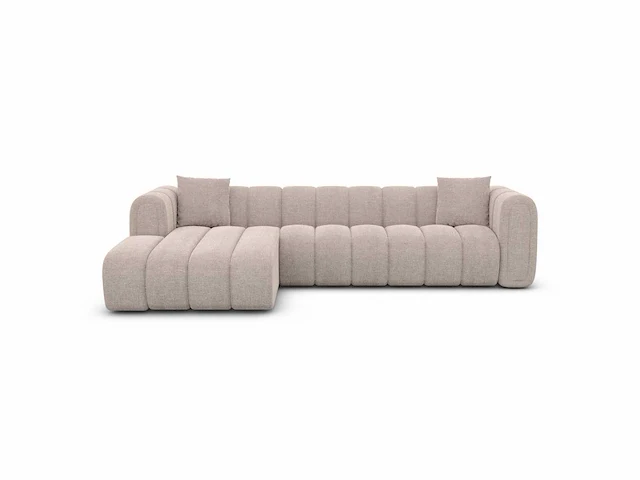Linker hoekbank - beige stof - afbeelding 4 van  8