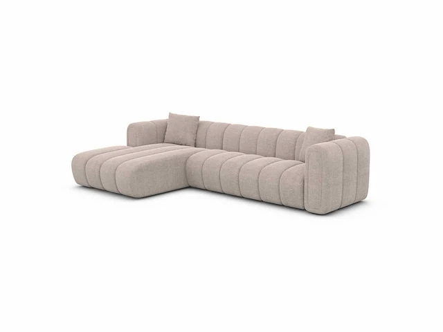 Linker hoekbank - beige stof - afbeelding 5 van  8