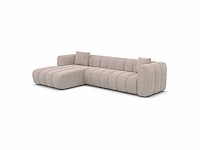 Linker hoekbank - beige stof - afbeelding 5 van  8
