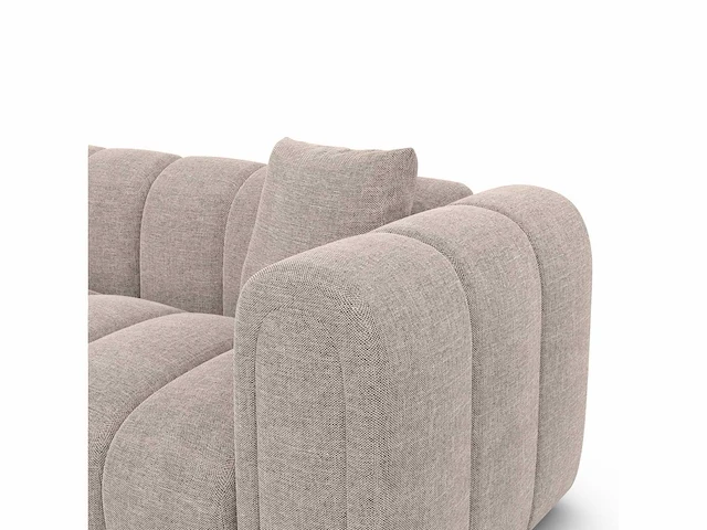 Linker hoekbank - beige stof - afbeelding 7 van  8