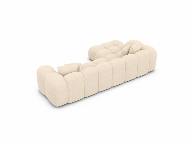 Linker hoekbank in beige stof - afbeelding 5 van  7