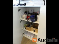 Linker hoekbureau en 3-deurs kledingkast - afbeelding 3 van  12