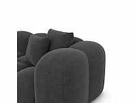 Linker panoramische hoekbank - antraciet stof - afbeelding 6 van  9