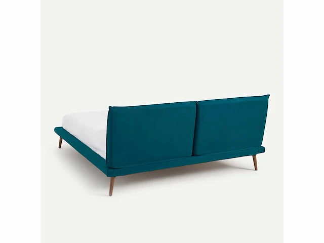 Linnen bed 160x200 zonder bedbodem - eend blauw - afbeelding 13 van  18