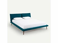 Linnen bed 160x200 zonder bedbodem - eend blauw - afbeelding 2 van  18