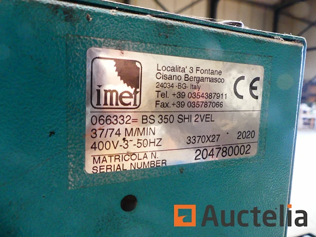 Lintzaag met rollentafel imet bs 350 shi - afbeelding 17 van  22