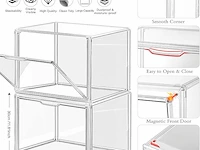 Linyapry doorzichtige plastic opbergorganizer (4 stuks) - afbeelding 2 van  3
