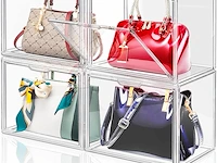 Linyapry doorzichtige plastic opbergorganizer (4 stuks) - afbeelding 1 van  4