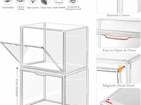 Linyapry doorzichtige plastic opbergorganizer (4 stuks) - afbeelding 2 van  4