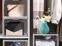 Linyapry doorzichtige plastic opbergorganizer (4 stuks) - afbeelding 3 van  4