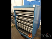 Lista werkplaatskast met 8 uitschuifbare lades en rolluik - afbeelding 1 van  3