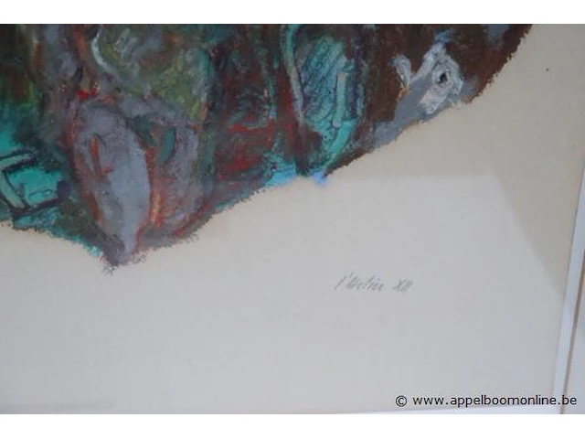 Litho getekend h. de chalmont 82, editie l'atelier xii, 75x59 - afbeelding 3 van  4