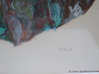 Litho getekend h. de chalmont 82, editie l'atelier xii, 75x59 - afbeelding 3 van  4