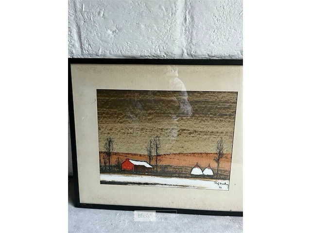 Lithografie - staf beerten - - afbeelding 1 van  4