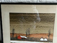 Lithografie - staf beerten - - afbeelding 2 van  4