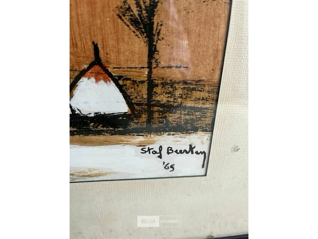 Lithografie - staf beerten - - afbeelding 4 van  4
