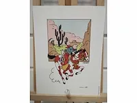 Lithografie kuifje in amerika - afbeelding 4 van  4