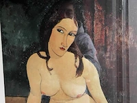 Lithografie 'naakt' modigliani - afbeelding 3 van  4