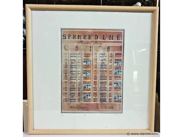 Lithografie straatman (angel vergara) - afbeelding 1 van  5
