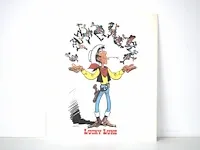Lithografie/zeefdruk lucky luke - 21 x 24cm - afbeelding 1 van  8