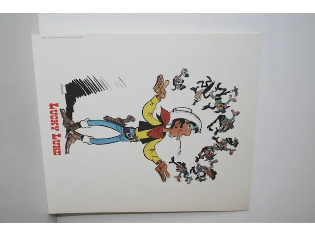 Lithografie/zeefdruk lucky luke - 21 x 24cm - afbeelding 3 van  8
