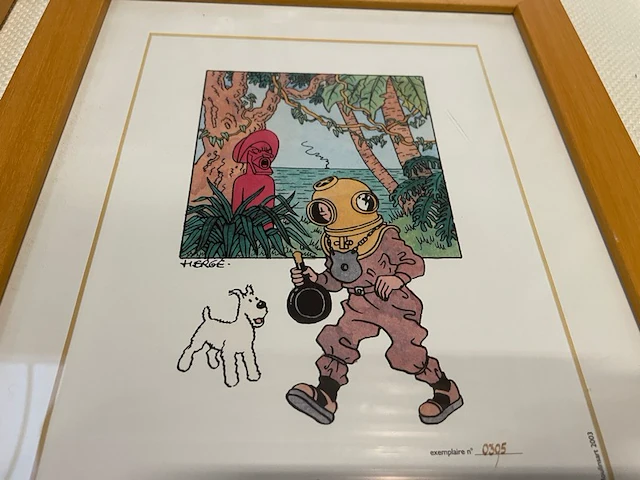 Lithographie hergé-moulinart 2003 - afbeelding 1 van  5