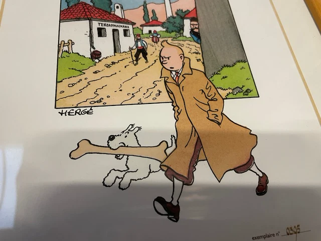Lithographie hergé-moulinart 2003 - afbeelding 1 van  6