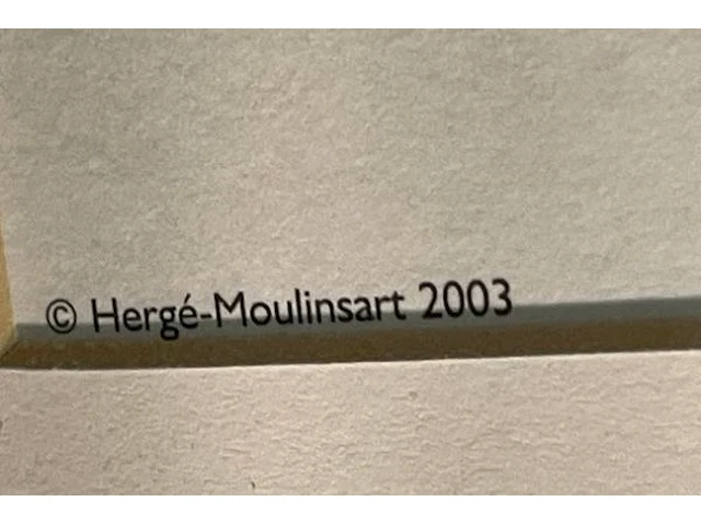 Lithographie hergé-moulinart 2003 - afbeelding 6 van  6