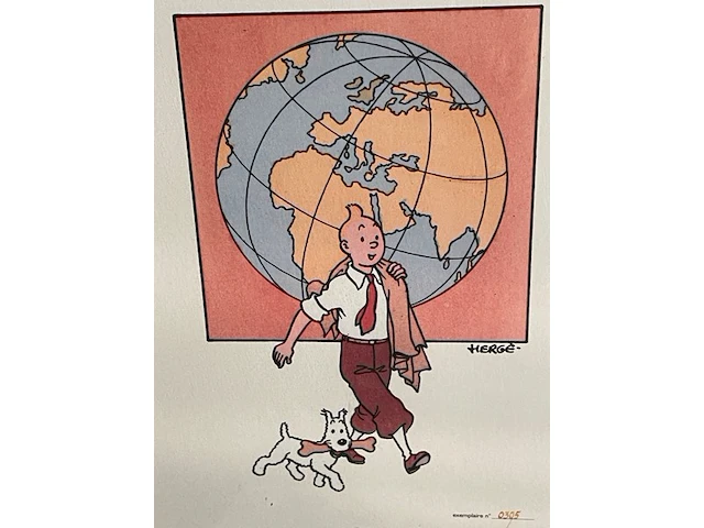 Lithographie hergé-moulinart 2003 - afbeelding 1 van  4