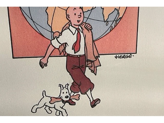 Lithographie hergé-moulinart 2003 - afbeelding 2 van  4