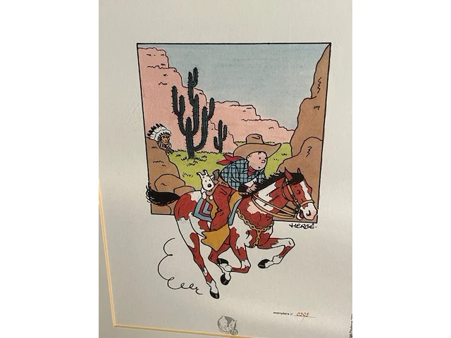 Lithographie hergé-moulinart 2003 - afbeelding 1 van  4