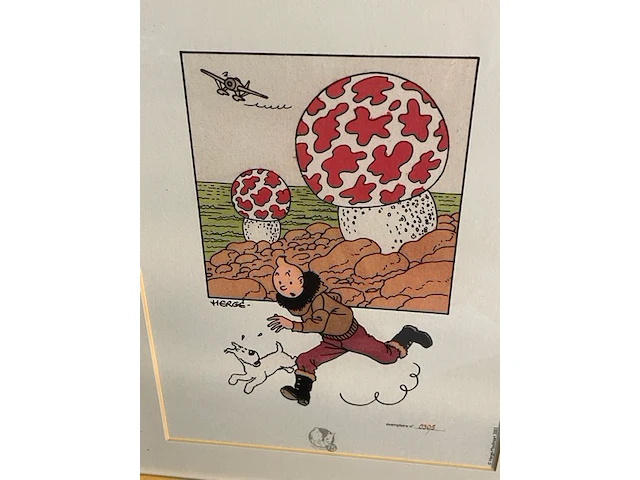 Lithographie hergé-moulinart 2003 - afbeelding 1 van  5