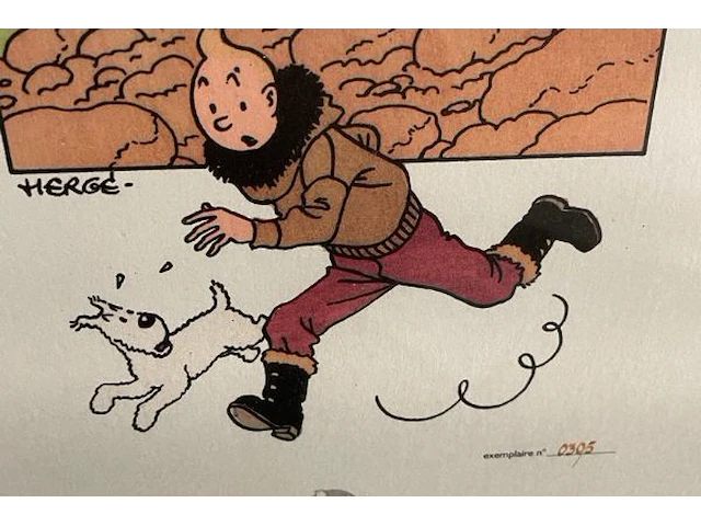 Lithographie hergé-moulinart 2003 - afbeelding 2 van  5