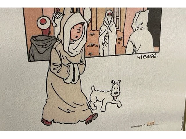 Lithographie hergé-moulinart 2003 - afbeelding 2 van  4