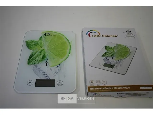 Little balance 8034 - green lemon digitale keukenweegschaal - afbeelding 1 van  3
