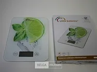Little balance 8034 - green lemon digitale keukenweegschaal - afbeelding 1 van  3