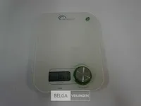 Little balance green power kitchen white digitale keukenweegschaal
